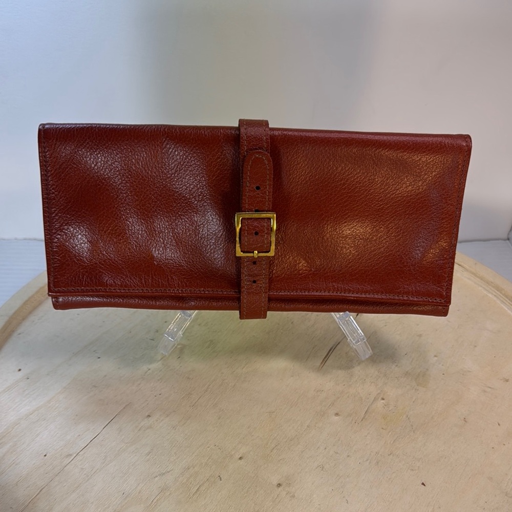 Vintage St. Thomas Jewelry Carrier Brown Leather